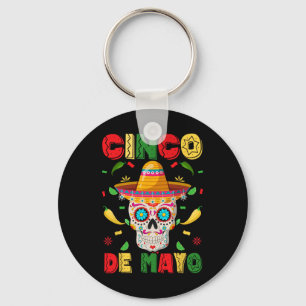 Cinco De Mayo Party Zucker-Schädel Männer Frauen M Schlüsselanhänger