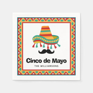 Cinco de Mayo Personalisiert Serviette