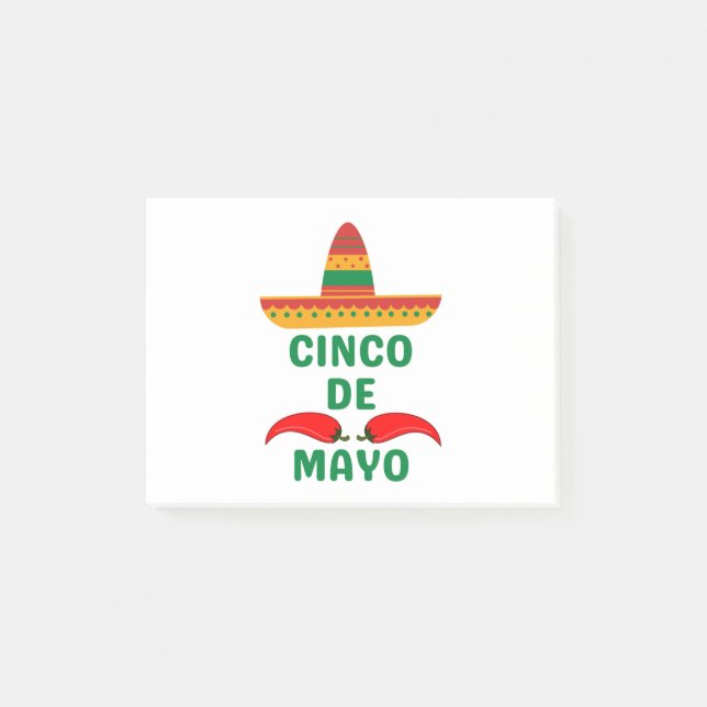 Cinco De Mayo Post-it Klebezettel (Vorderseite)