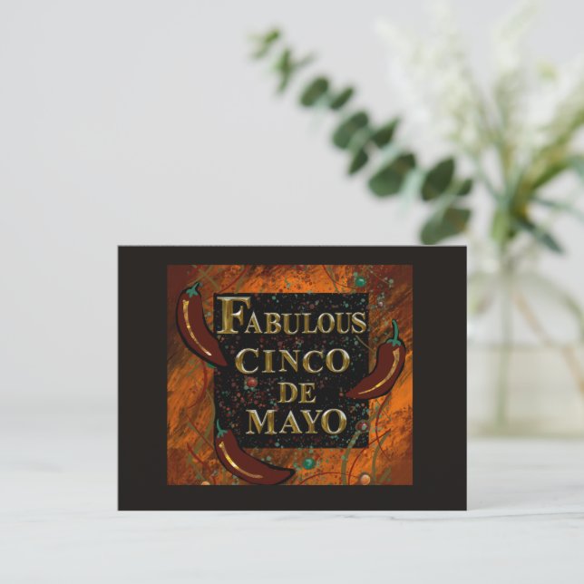 Cinco de Mayo  Postkarte (Stehend Vorderseite)
