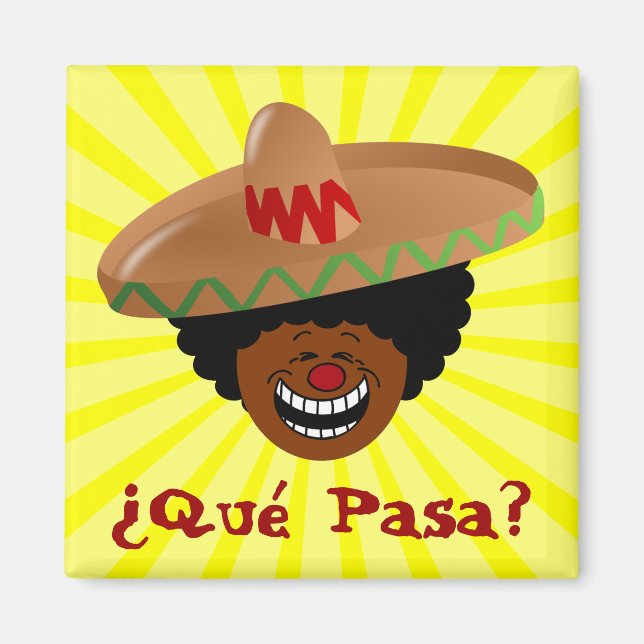 Cinco de Mayo - Que Pasa: Spanisch für Funky Fiest Magnet (Vorne)