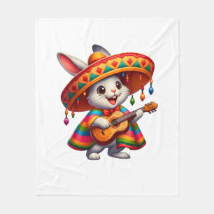 Cinco de Mayo Rabbit Wear Mexican Sombrero Men Fleecedecke
