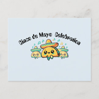 Cinco de Mayo Salsa Tacos Postkarte
