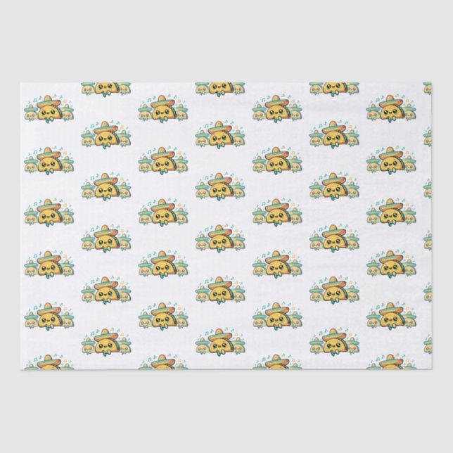 Cinco de Mayo Salsa Tacos Seidenpapier (Vorderseite)