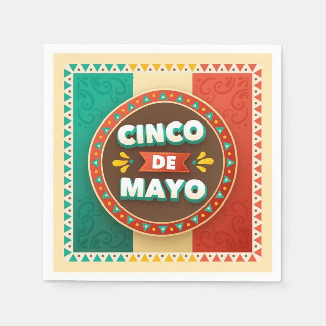 Cinco De Mayo Servietten (Vorderseite)