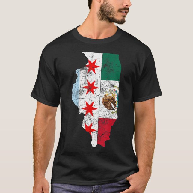 Cinco De Mayo Shirt Chicago Mexican Flag Men Women (Vorderseite)
