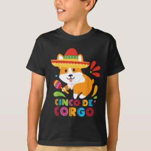 Cinco De Mayo Shirt Funny Mexican Corgi Niedlich D