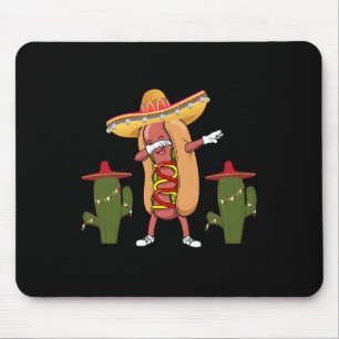 Cinco De Mayo Shirt Hot Dog Cactus Dancing Mousepad
