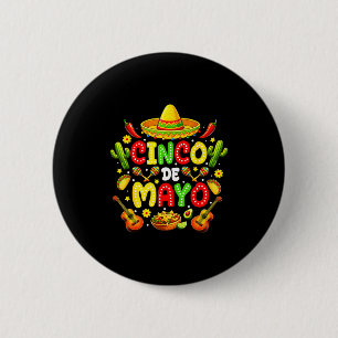 Cinco de Mayo-Shirt Männer Frauen Kinder mexikanis Button