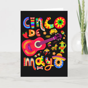 Cinco De Mayo-Shirt Mexikanische Fiesta 5 De Mayo Karte