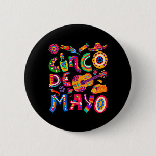 Cinco De Mayo-Shirts für Frauen Männer Kinder Mexi Button