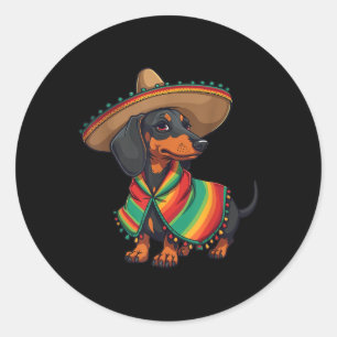 Cinco De Mayo Shirts für Hund Lover Funny Mexican  Runder Aufkleber