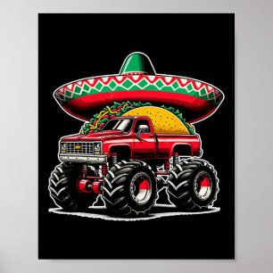Cinco De Mayo-Shirts für Männer Jungen Monster Tru Poster