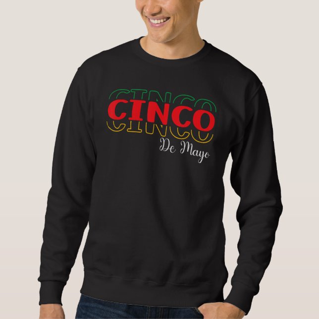 cinco de mayo simple cool design sweatshirt (Vorderseite)