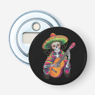 Cinco De Mayo Skelett Schädel Fiesta Gitarre Flaschenöffner