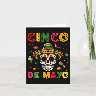 Cinco De Mayo Skull Mexican Fiesta 5 de Mayo für W Karte