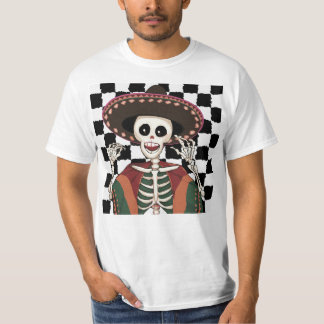 Cinco De Mayo Skull Poncho Sombrero Idee T-Shirt