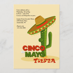 Cinco De Mayo Sombrero-Einladung Einladung