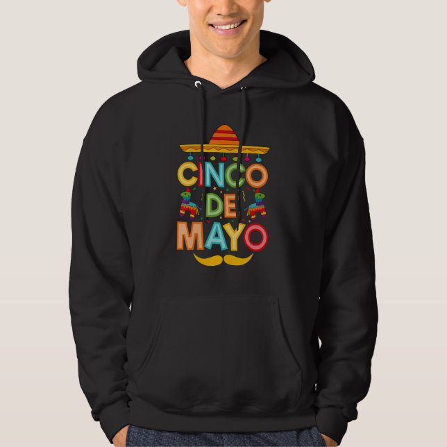 Cinco De Mayo Sombrero Mexican Fiesta 5 de Mayo Hoodie (Vorderseite)