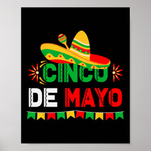 Cinco De Mayo Sombrero Mexikanisches Festival Part Poster