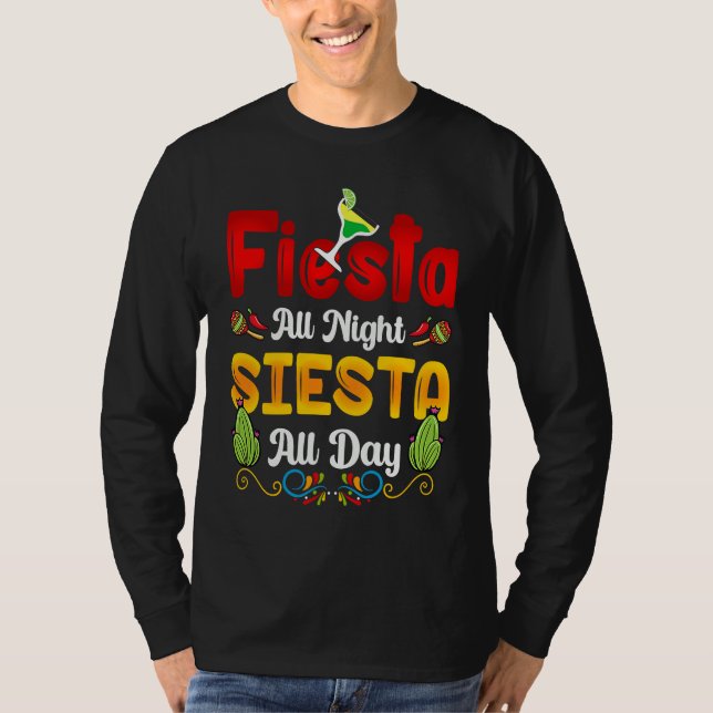 Cinco de Mayo squad celebrate fiesta all night T-Shirt (Vorderseite)