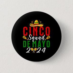 Cinco De Mayo-Squad-Fest Familien-Matching-Gruppe Button