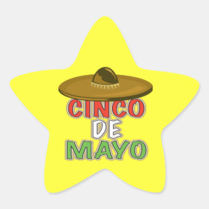 Cinco De Mayo Stern-Aufkleber