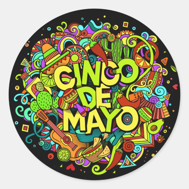Cinco de Mayo Sticker (Vorderseite)