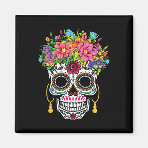Cinco De Mayo Sugar Skull Dia De Los Muertos Day O Magnet