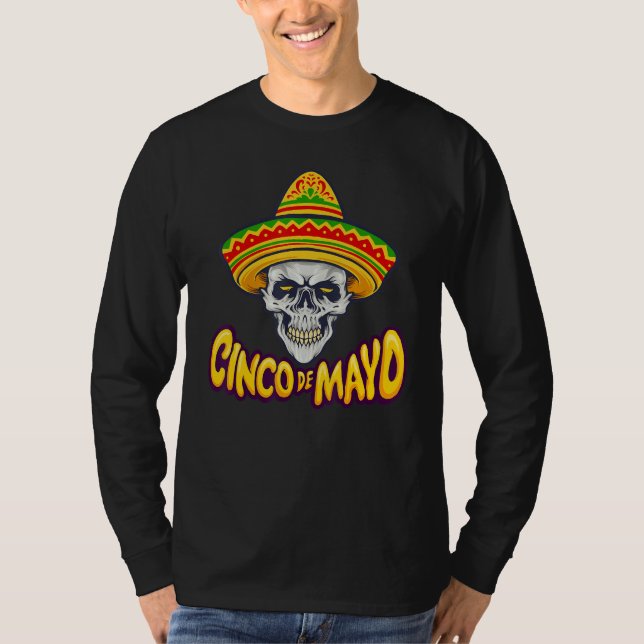 Cinco De Mayo Surprise 5 De Mayo Viva Mexico Sombr T-Shirt (Vorderseite)