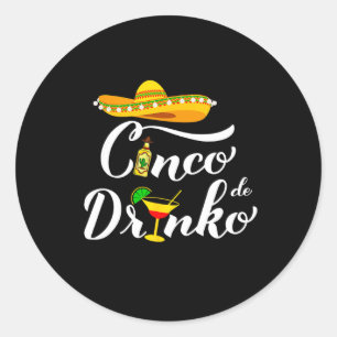 Cinco De Mayo T-Shirt für Frauen Mädchen Kinder Me Runder Aufkleber