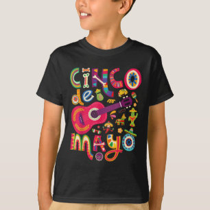 Cinco De Mayo T-Shirt, mexikanischer Taco Guitar F T-Shirt