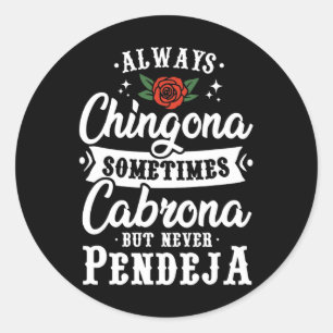 Cinco De Mayo T-Shirt und Party-Kleidung Immer Chi Runder Aufkleber