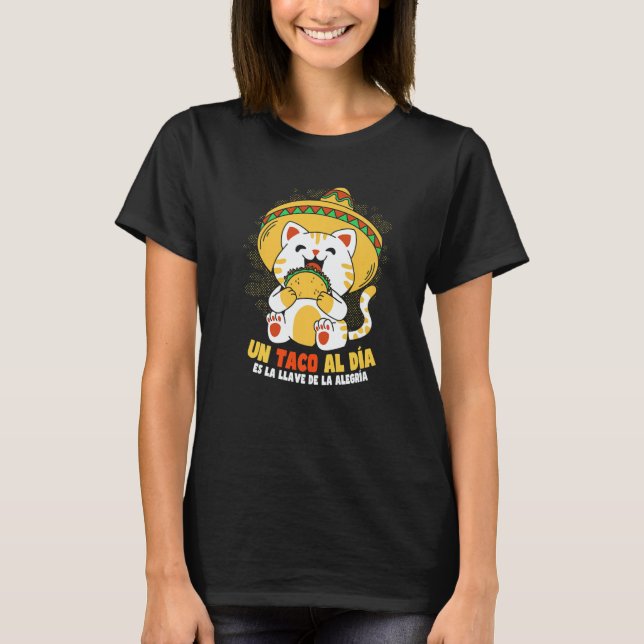 Cinco de Mayo Taco Cat   T-Shirt (Vorderseite)