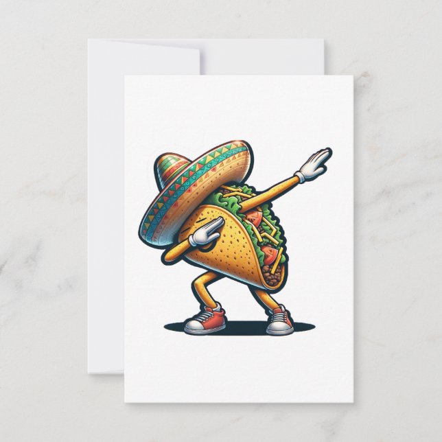 Cinco de Mayo Taco Dankeskarte (Vorderseite)