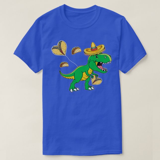 Cinco De Mayo Taco Dinosaur T-Shirt (Design vorne)