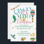 Cinco De Mayo Taco Party Fiesta Celebration Einladung<br><div class="desc">Cinco De Mayo Einladungen</div>