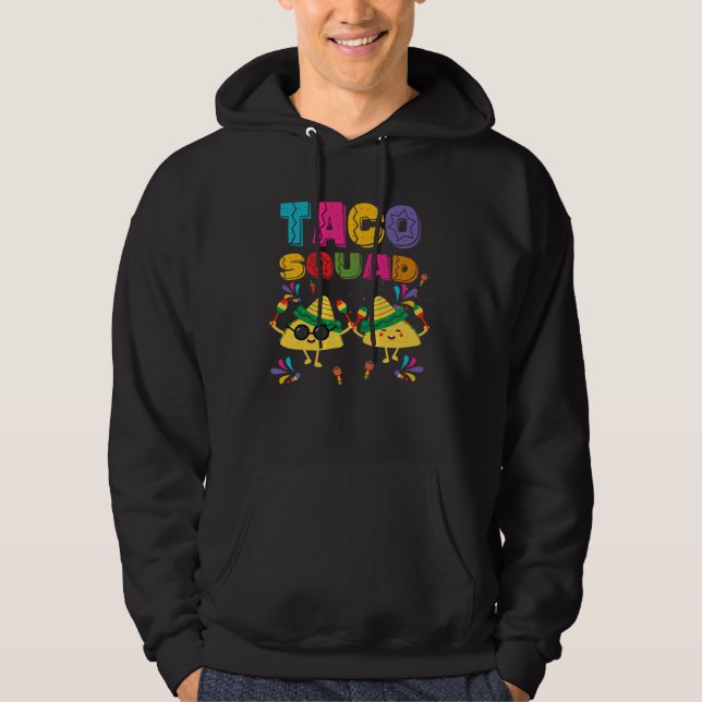 Cinco De Mayo Taco Squad Mexican Lets Fiesta  Men  Hoodie (Vorderseite)
