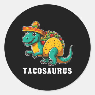 Cinco De Mayo Taco Tacosaurus Dinosaurier T-rex 5 Runder Aufkleber
