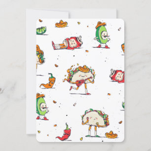 cinco de mayo tacos kawaii einladung