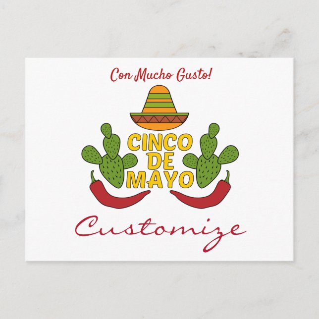 Cinco de Mayo Thunder_Cove Postkarte (Vorderseite)