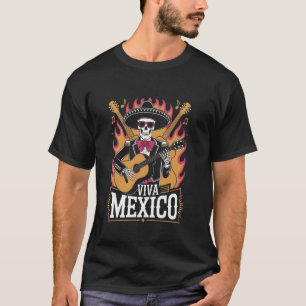 Cinco De Mayo Totenkopf Sombrero Fiesta Mexikanisc T-Shirt