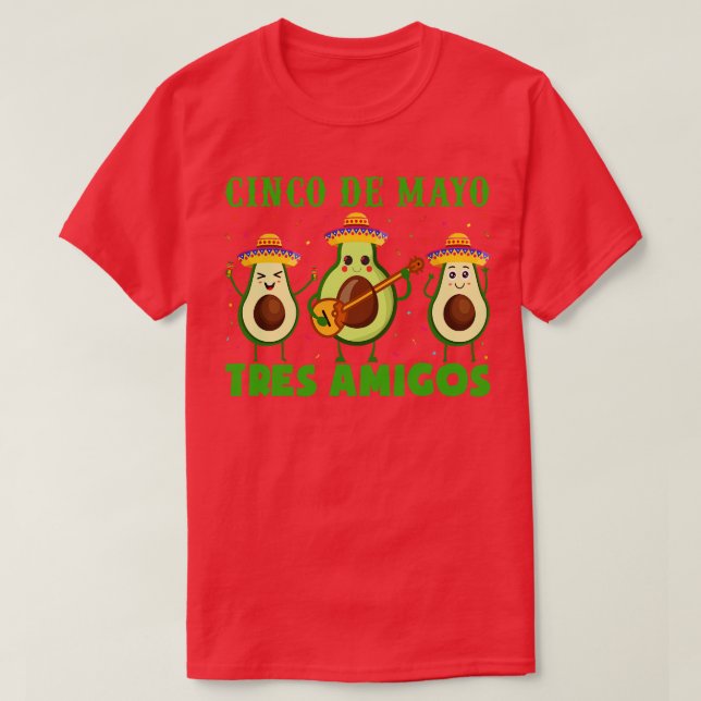 Cinco De Mayo Tres Amigos T-Shirt (Design vorne)