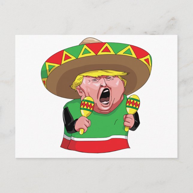 Cinco de Mayo trump Postkarte (Vorderseite)