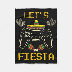 Cinco De Mayo Videospiele Gaming Controller Gamer Fleecedecke