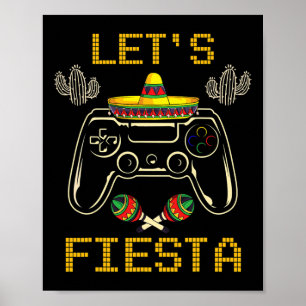 Cinco De Mayo Videospiele Gaming Controller Gamer Poster