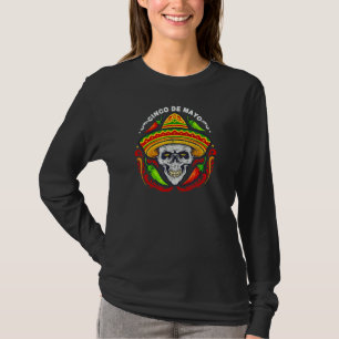 Cinco De Mayo Vintager mexikanischer Schädel 1 T-Shirt