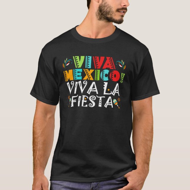Cinco De Mayo Viva Mexico Viva La Fiesta Fiesta 5  T-Shirt (Vorderseite)