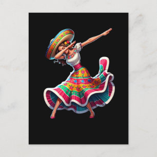 Cinco de Mayo Woman Postkarte