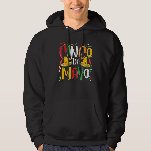 Cinco De Mayo Women Men Mexican Party 5 De Mayo Hoodie (Vorderseite)